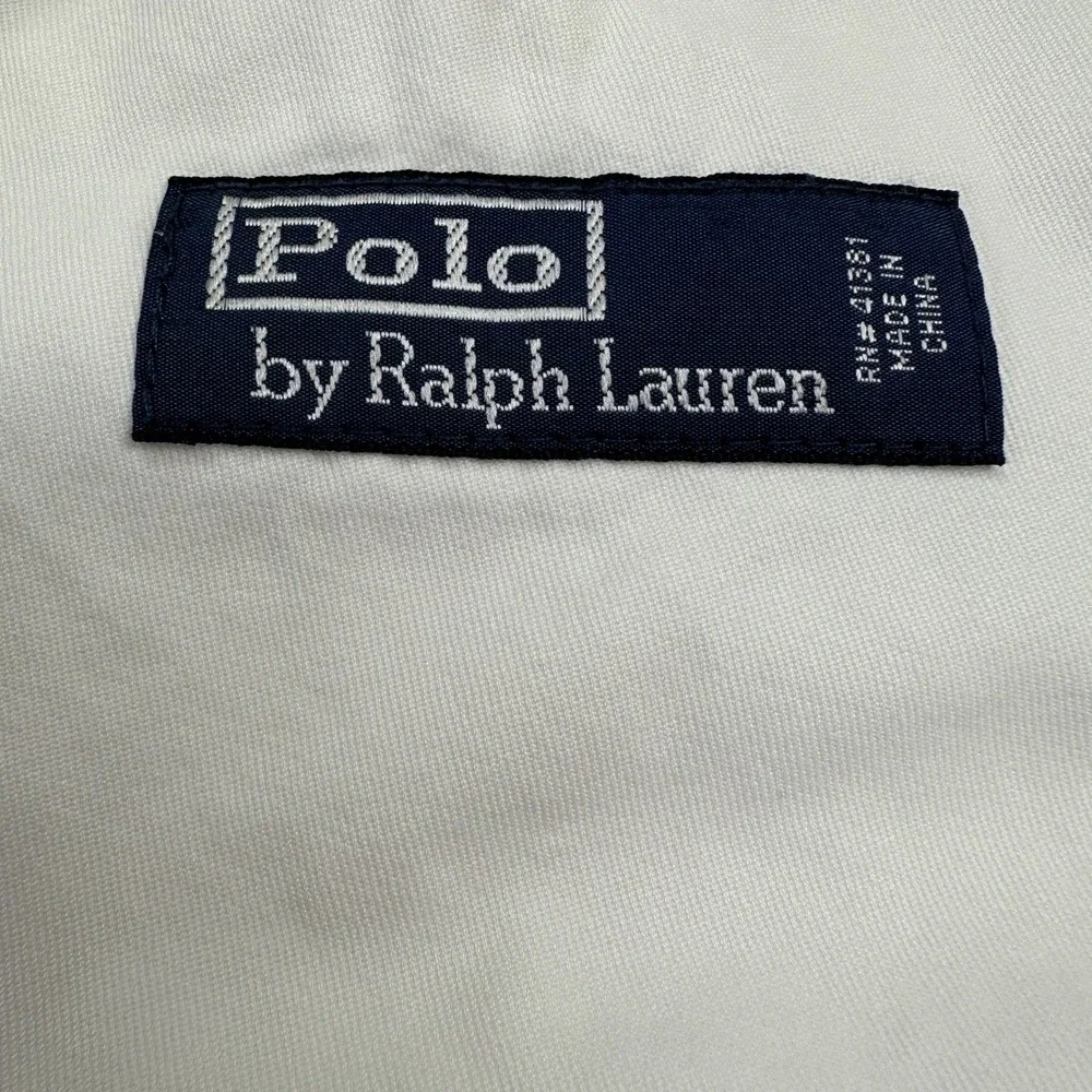 Vintage Polo Ralph Lauren Men Chino Shorts‎ 40 Waist White Distressed Coastal